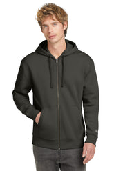 New Era® Heritage Fleece Full-Zip Hoodie - Graphite - XS